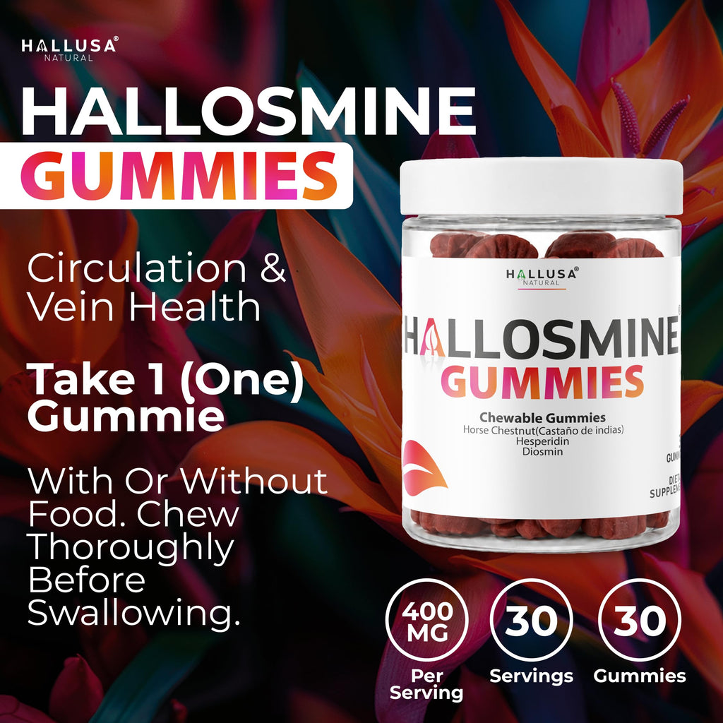 60 Chews 400mg Diosmin Hesperidin & Horse Chestnut Gummies W995
