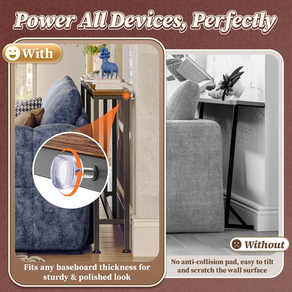 70.8 Inch Console Table with Charging Station Y649334