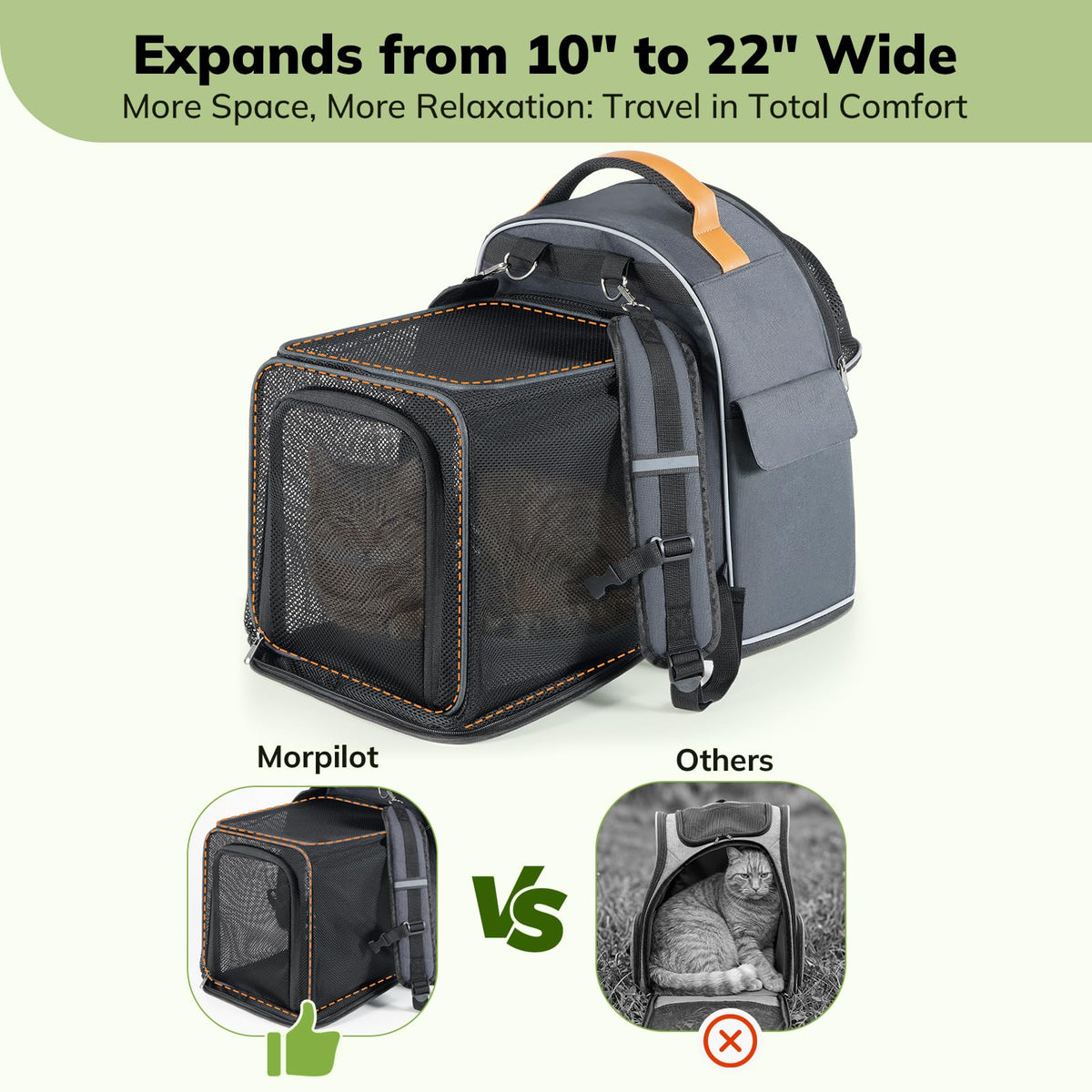Expandable Cat Carrier Backpack D1133