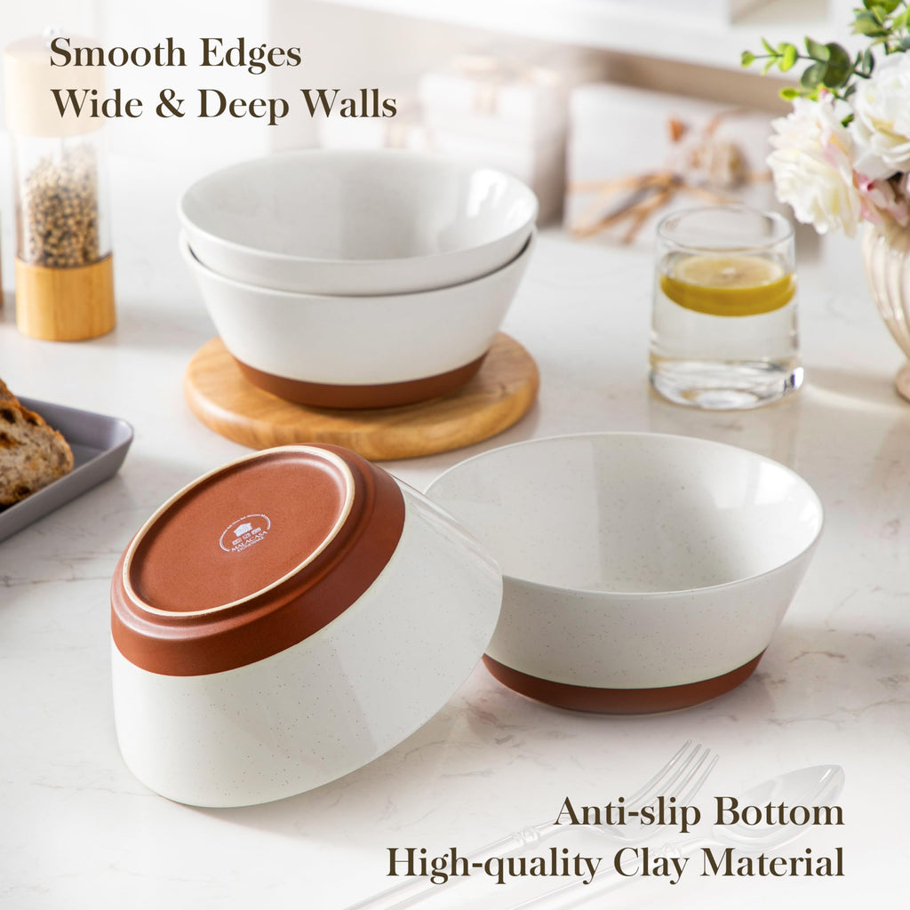 Ceramic Soup Bowl Set of 4 and Baking Dish B79892