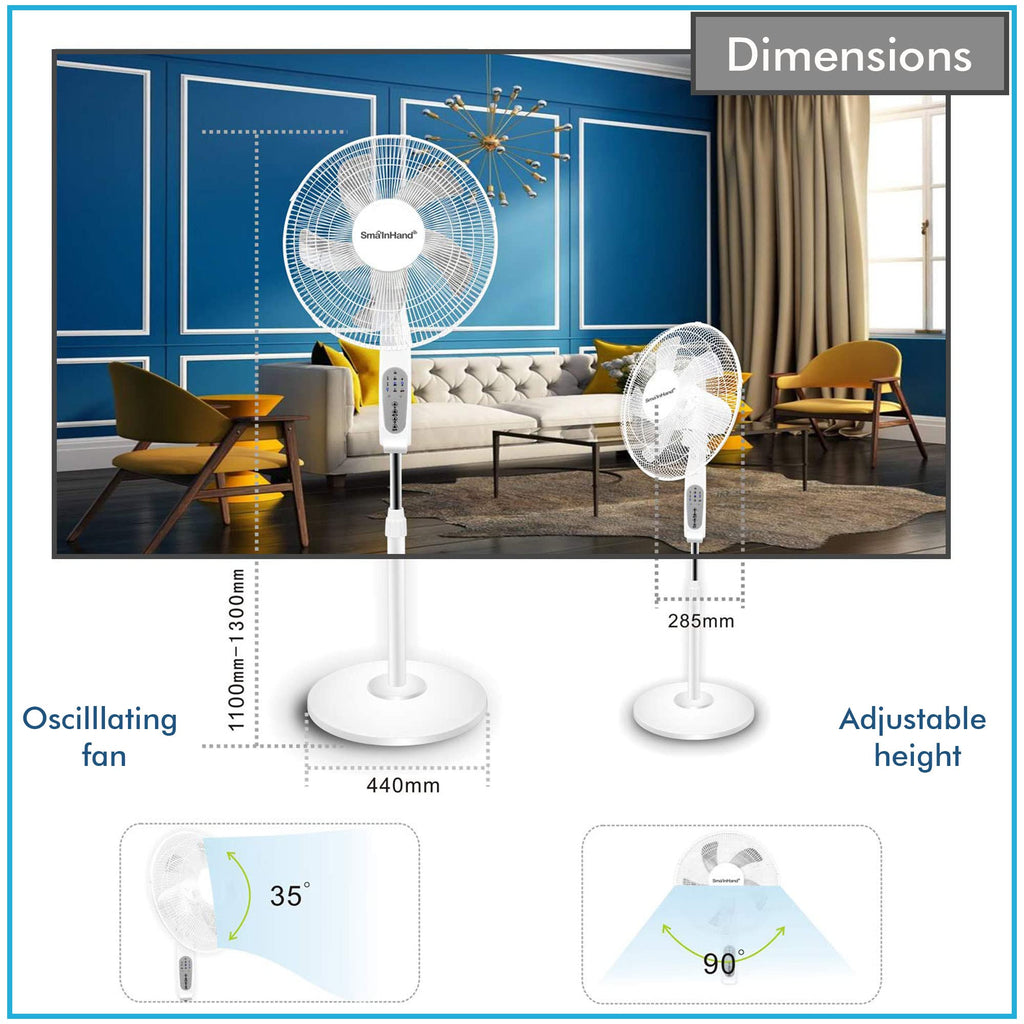 16” WIFI Enabled Oscillating Pedestal Fan A9430
