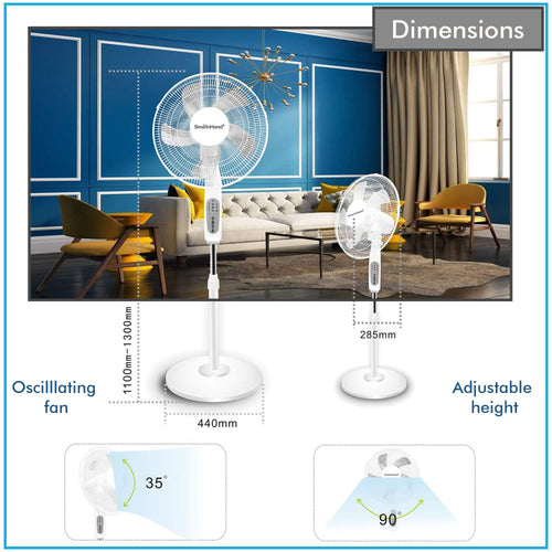 16” WIFI Enabled Oscillating Pedestal Fan A9430