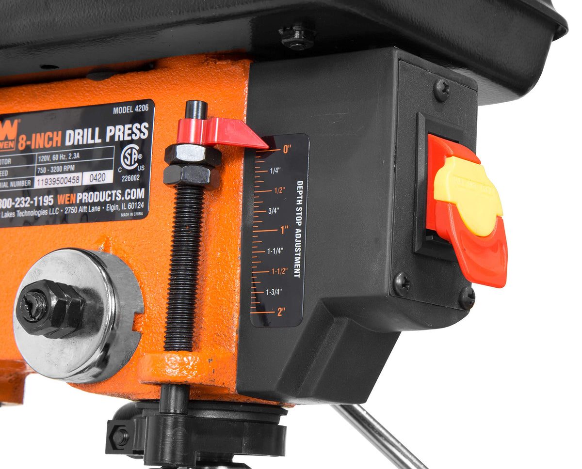 8-Inch 5-Speed Cast Iron Benchtop Drill Press with Vise I7539