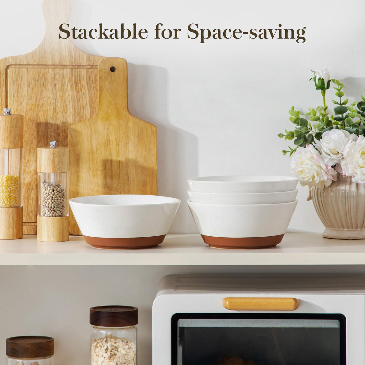 Ceramic Soup Bowl Set of 4 and Baking Dish B79892
