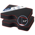 3.5" Extra Thick Resilient Foam Stadium Seat Cushion 2Pcs Red T8289