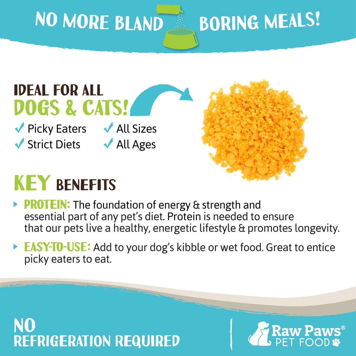 Freeze-Dried Cheese Pet Food Topper K1916