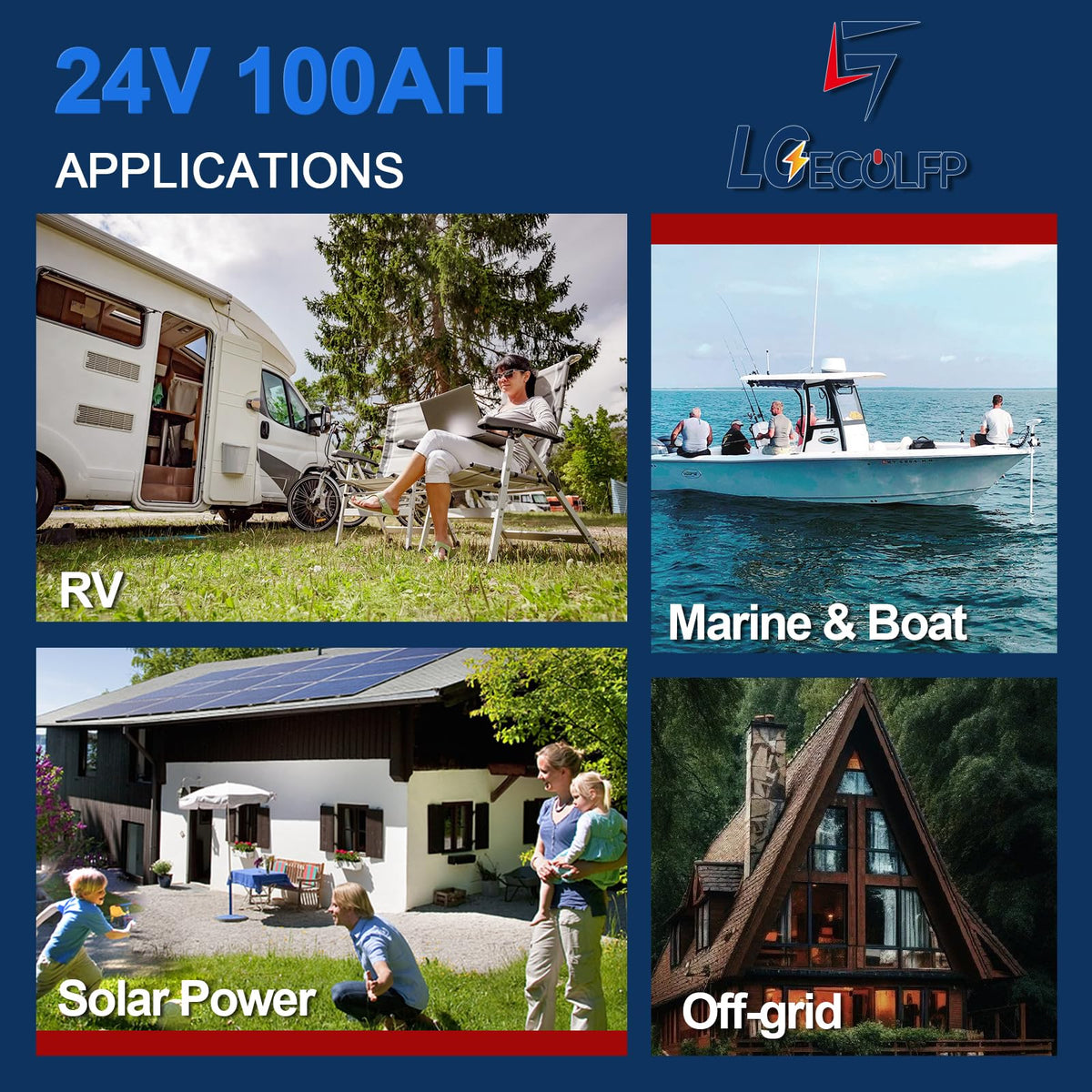 24V 100Ah LiFePO4 Battery with 100A BMS A5129