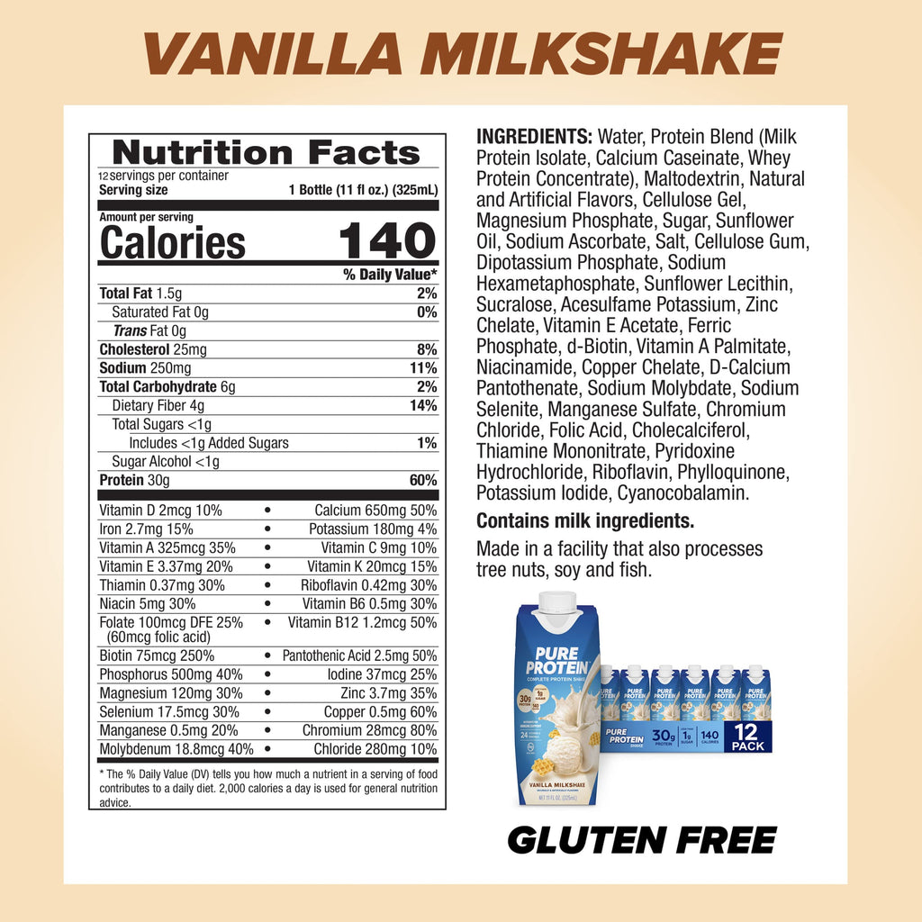 Vanilla Protein Shake, 30g Complete Protein M641642