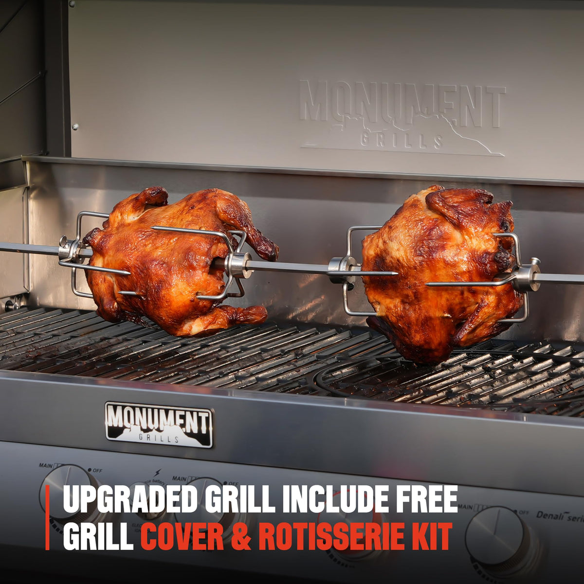 6+1 Burner Stainless Steel Propane Gas Grill with Side Sear Burner L330