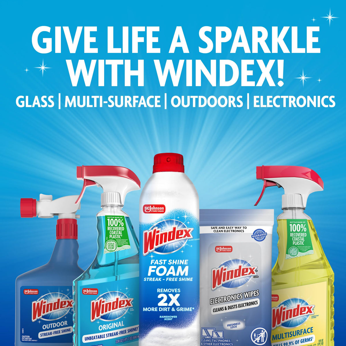 Glass & Window Cleaner Spray Bottle 23 oz E1320
