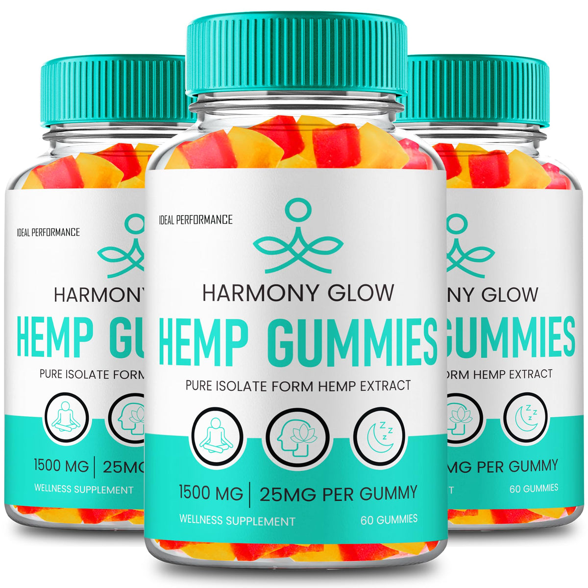 Hemp Gummies Maximum Strength All Natural (3 Pack) H838