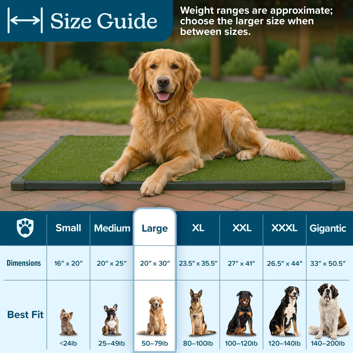 Artificial Grass Puppy Pee Pad with Tray E948494