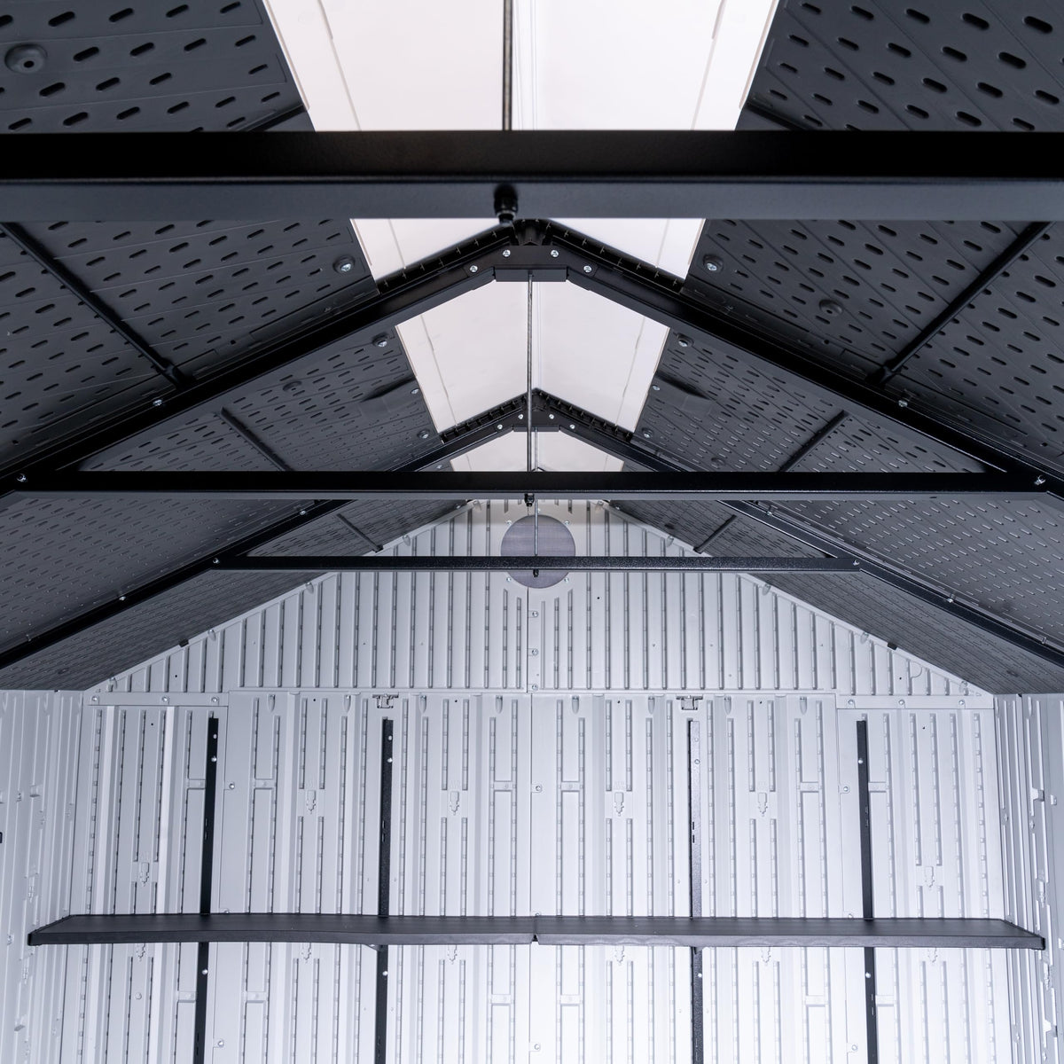 8x10 Ft Gray Resin Outdoor Storage Shed R2428