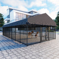 10x20x6.5 FT Outdoor Dog Kennel with Roof P65849