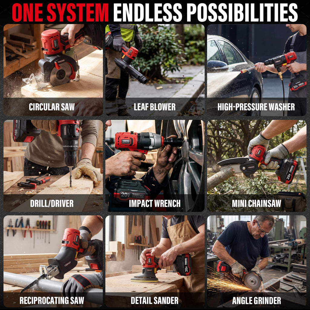 Cordless Brushless 9-in-1 Power Tool Combo Kit C59226
