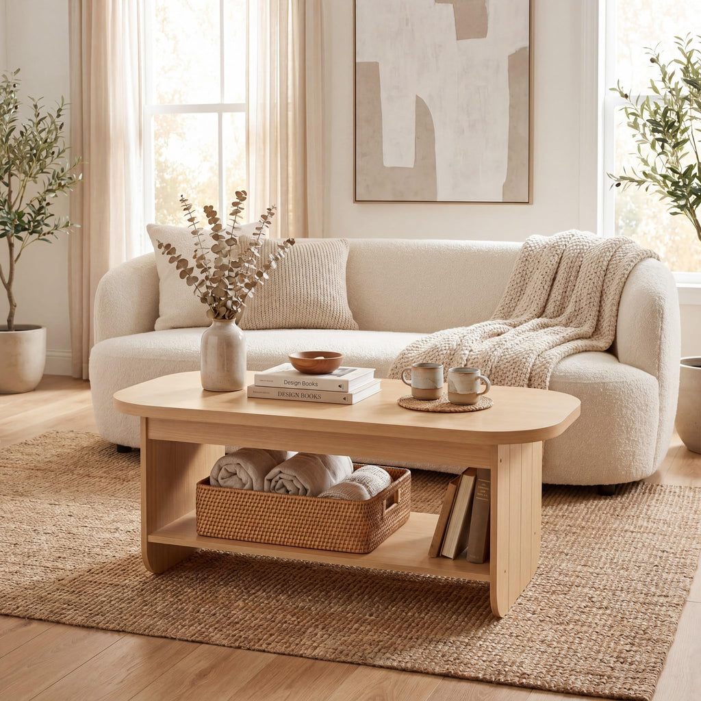 47” Oval Coffee Table L396