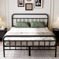 Queen Size Metal Bed Frame with Storage Space I47908